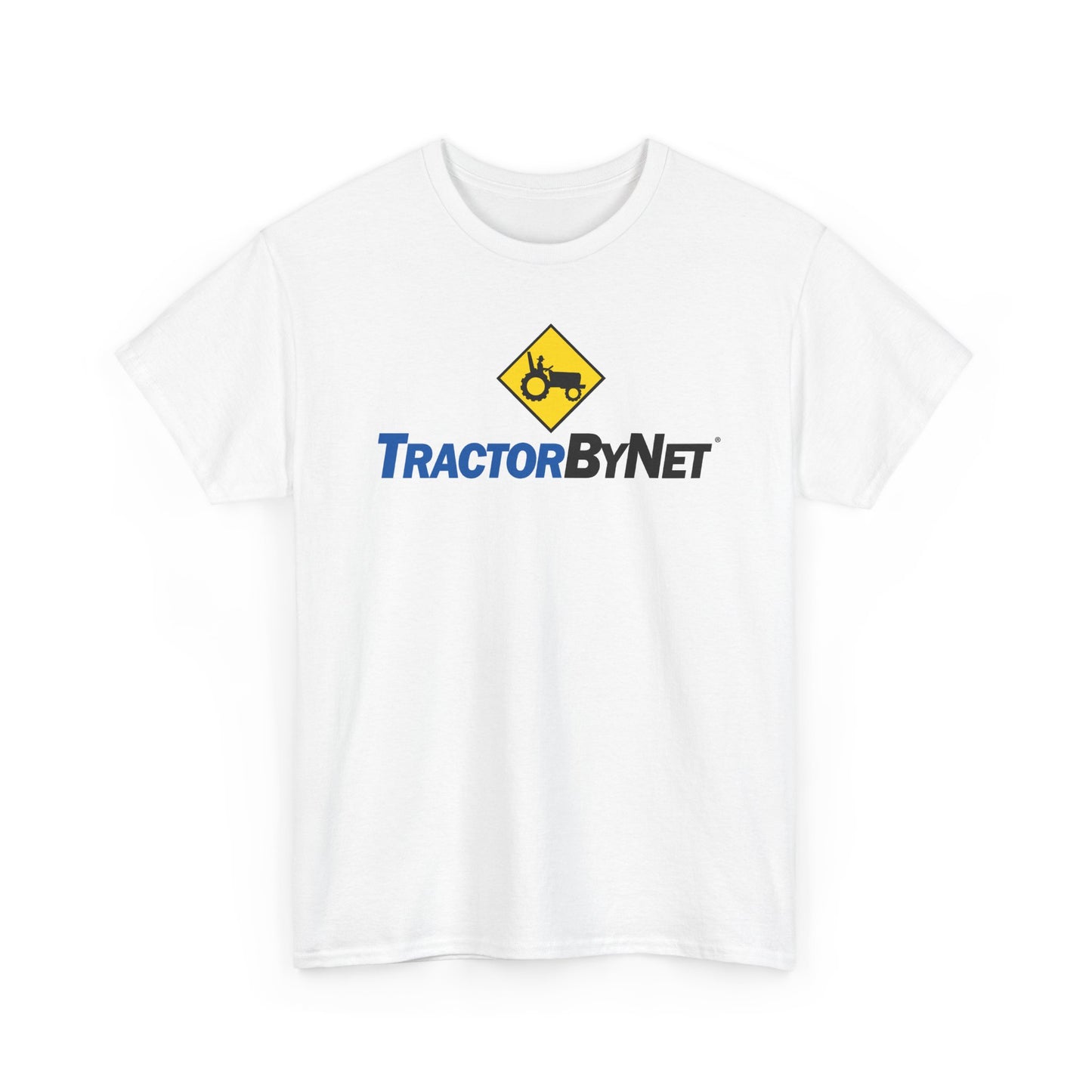 TractorByNet Logo Tee — Farm Tractor Road Sign Graphic T-Shirt