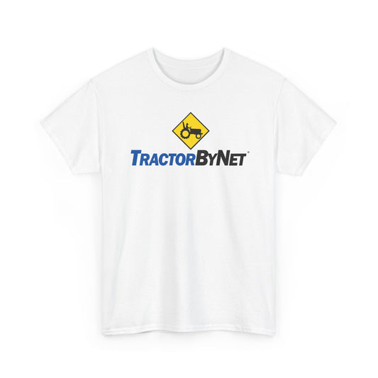TractorByNet Logo Tee — Farm Tractor Road Sign Graphic T-Shirt