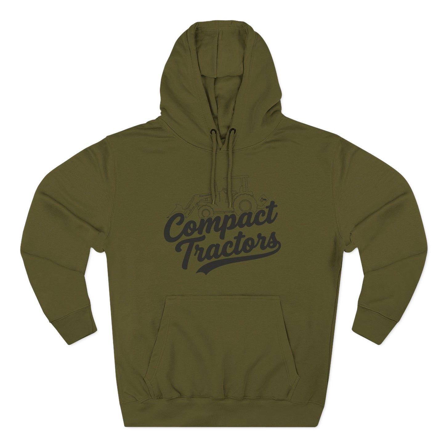Compact Tractors Hoodie — Vintage Tractor Graphic Pullover