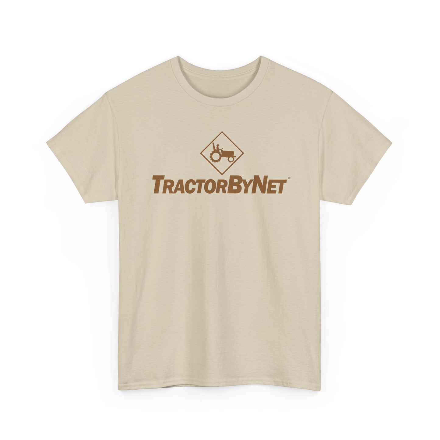 TractorByNet Logo Tee — Farm Tractor Road Sign Graphic T-Shirt