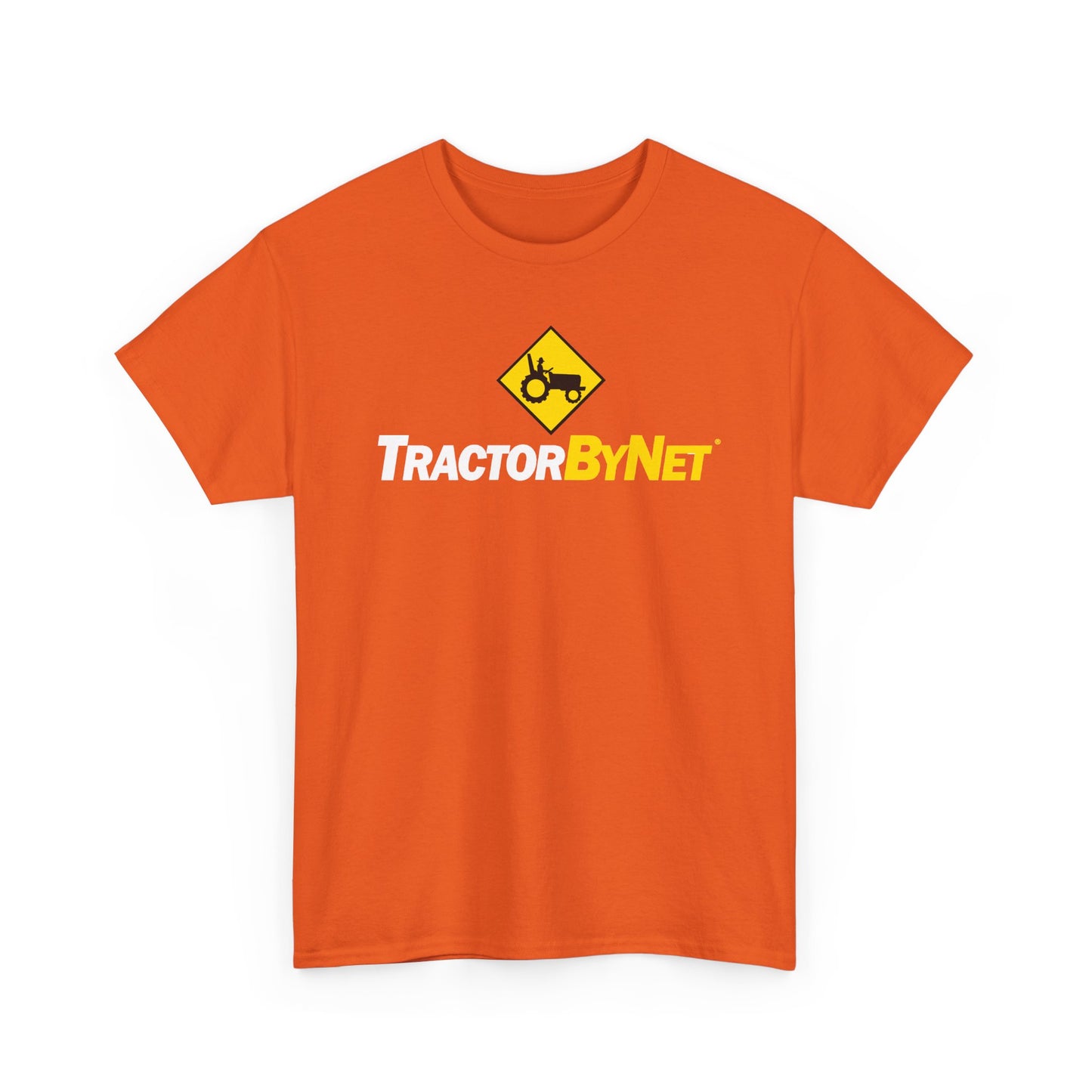 TractorByNet Logo Tee — Farm Tractor Road Sign Graphic T-Shirt