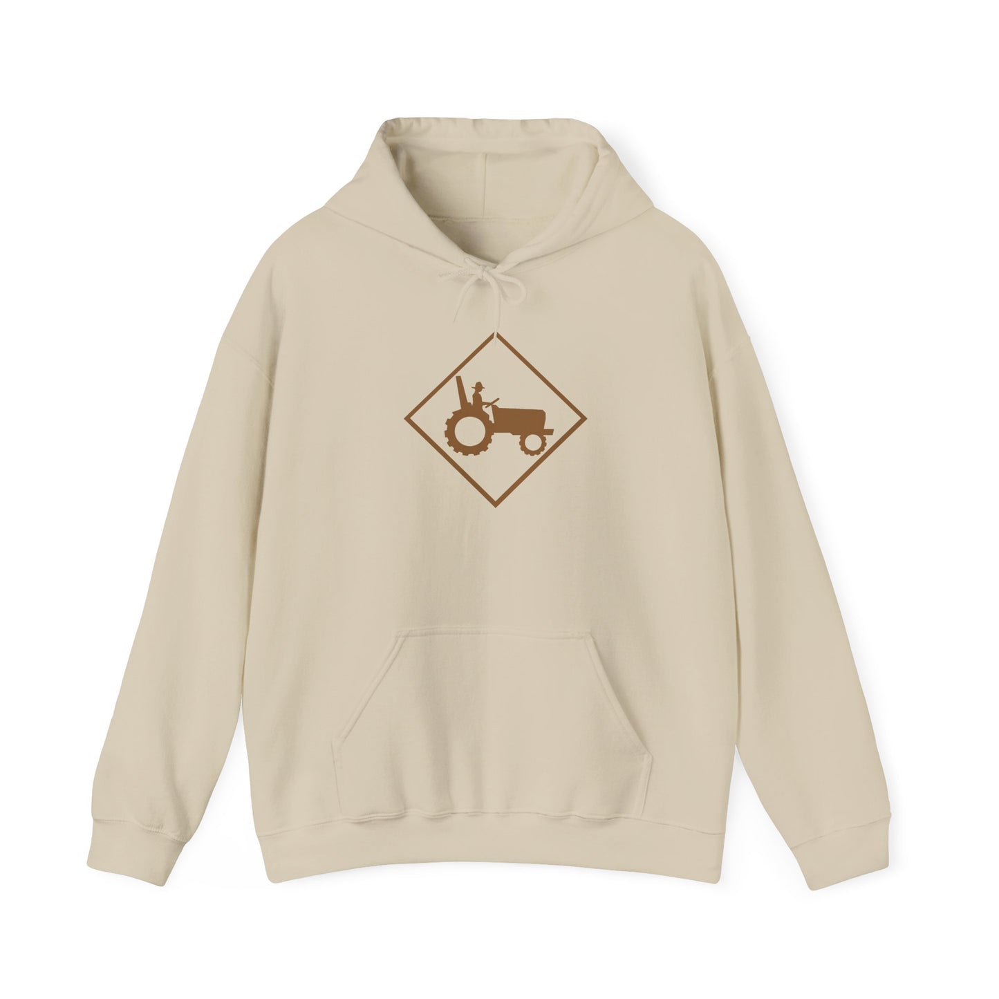 Tractor Road Sign Hoodie — Farm Life Graphic Pullover