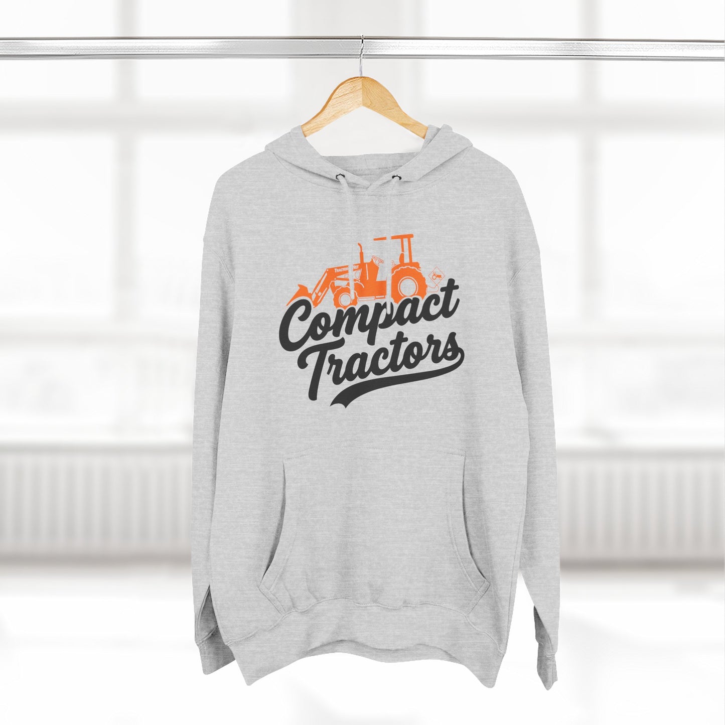 Compact Tractors Hoodie — Vintage Tractor Graphic Pullover