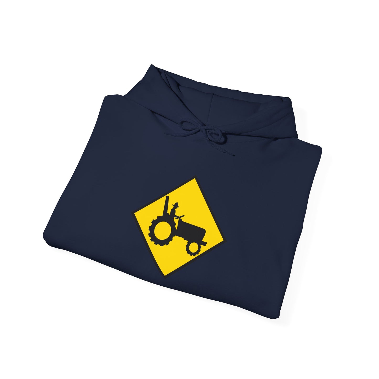 Tractor Road Sign Hoodie — Farm Life Graphic Pullover