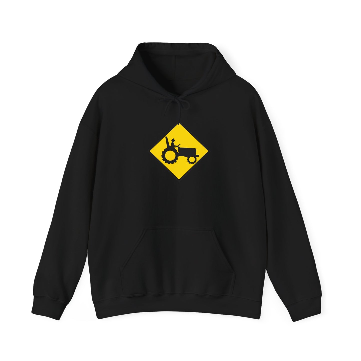 Tractor Road Sign Hoodie — Farm Life Graphic Pullover