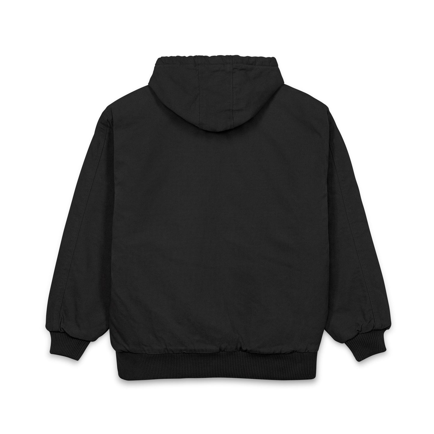 Embroidered Work Hoodie Jacket — Duck Cloth Men's Hooded Work Coat