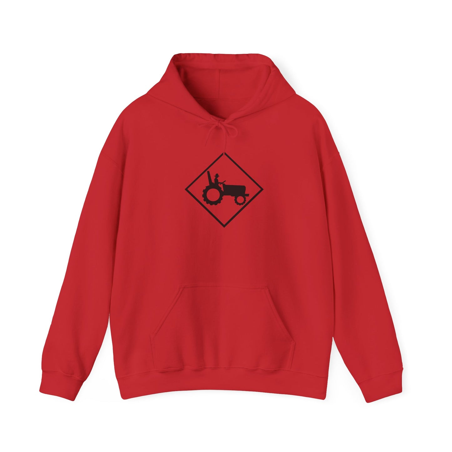 Tractor Road Sign Hoodie — Farm Life Graphic Pullover