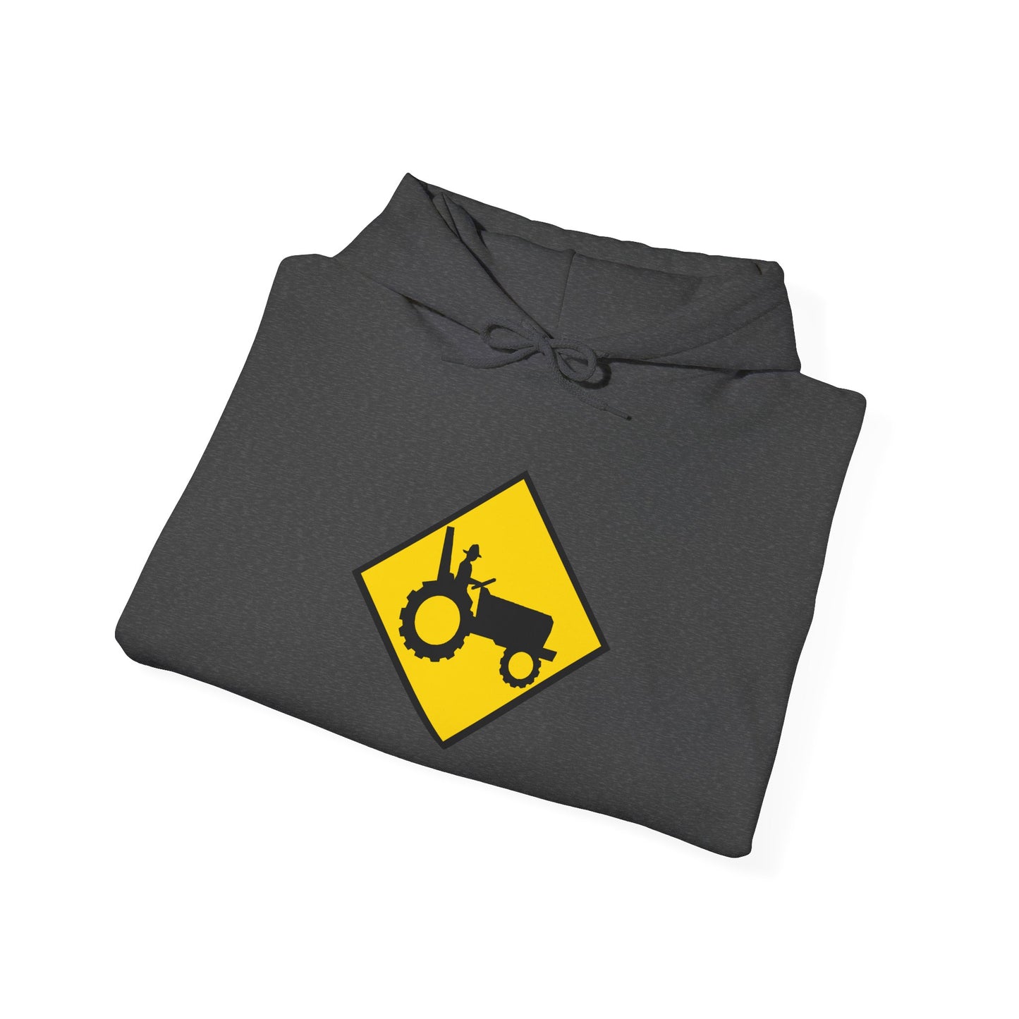 Tractor Road Sign Hoodie — Farm Life Graphic Pullover
