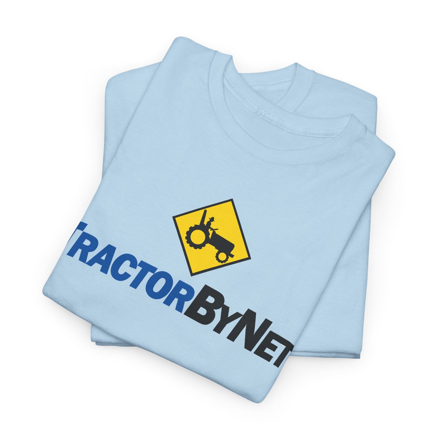 TractorByNet Logo Tee — Farm Tractor Road Sign Graphic T-Shirt