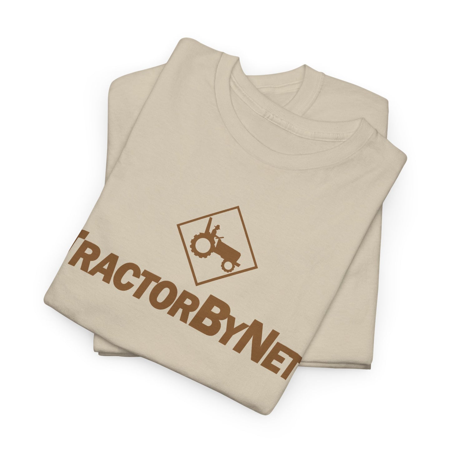 TractorByNet Logo Tee — Farm Tractor Road Sign Graphic T-Shirt