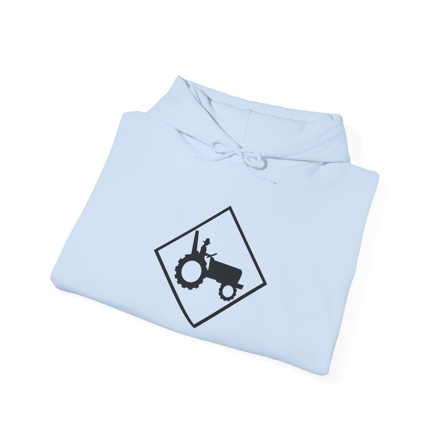 Tractor Road Sign Hoodie — Farm Life Graphic Pullover