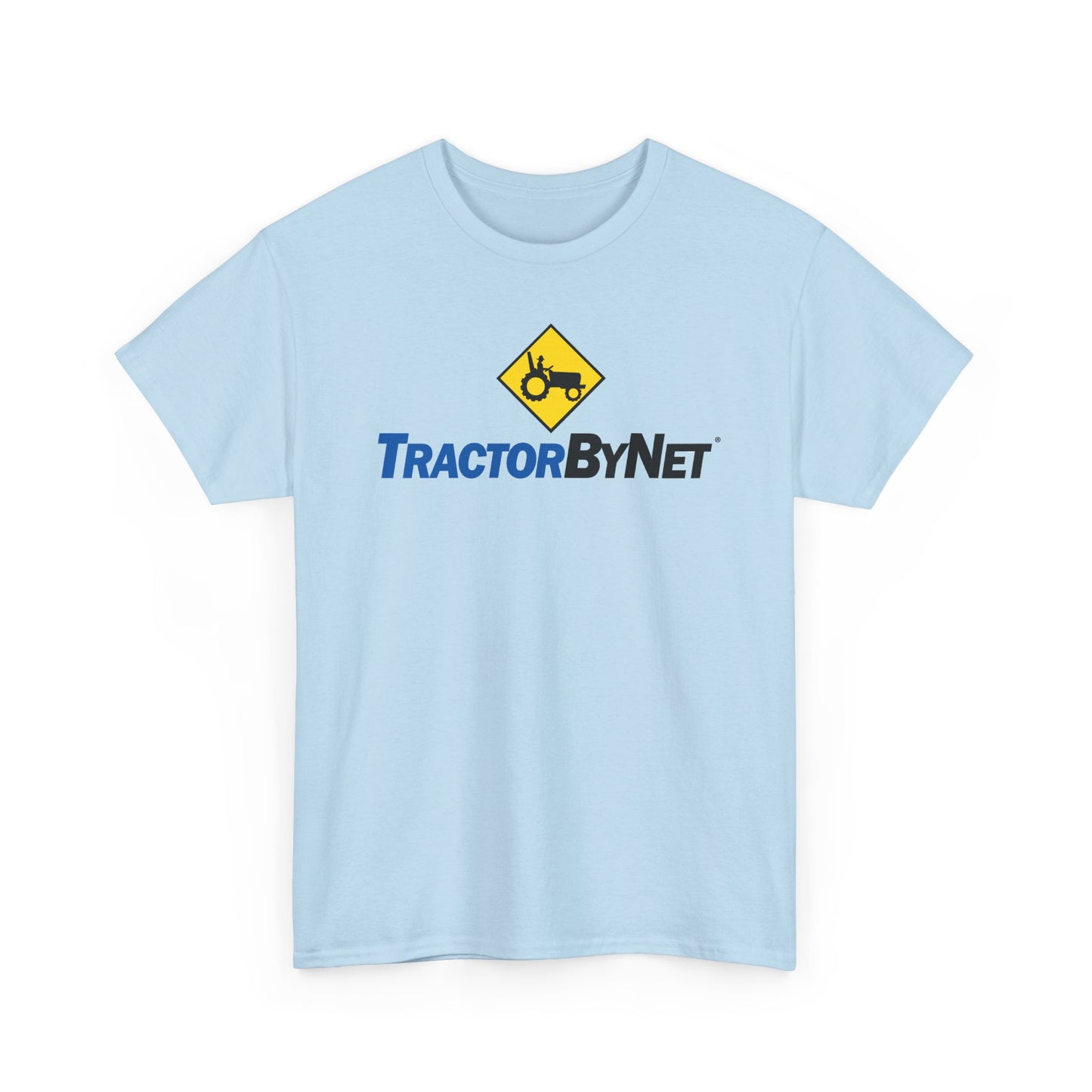 TractorByNet Logo Tee — Farm Tractor Road Sign Graphic T-Shirt