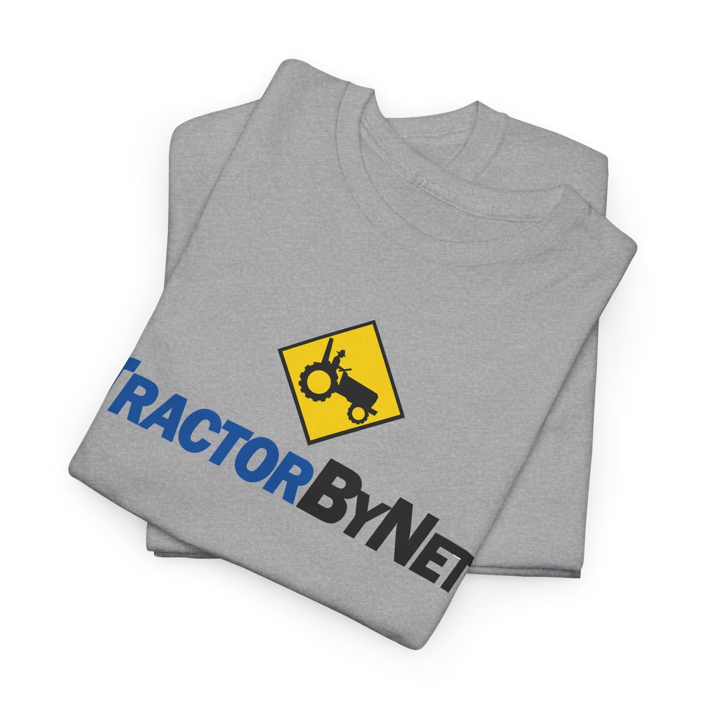 TractorByNet Logo Tee — Farm Tractor Road Sign Graphic T-Shirt