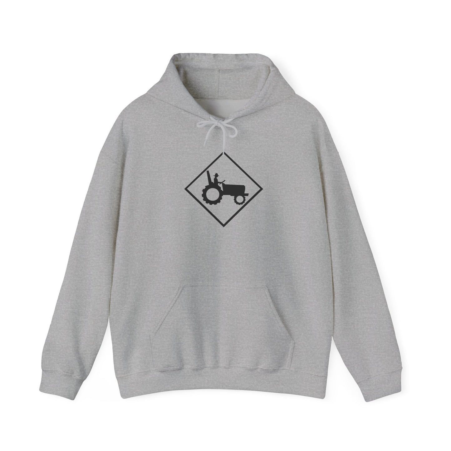 Tractor Road Sign Hoodie — Farm Life Graphic Pullover
