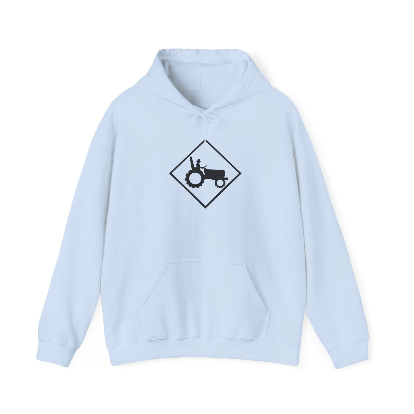 Tractor Road Sign Hoodie — Farm Life Graphic Pullover