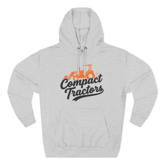 Compact Tractors Hoodie — Vintage Tractor Graphic Pullover