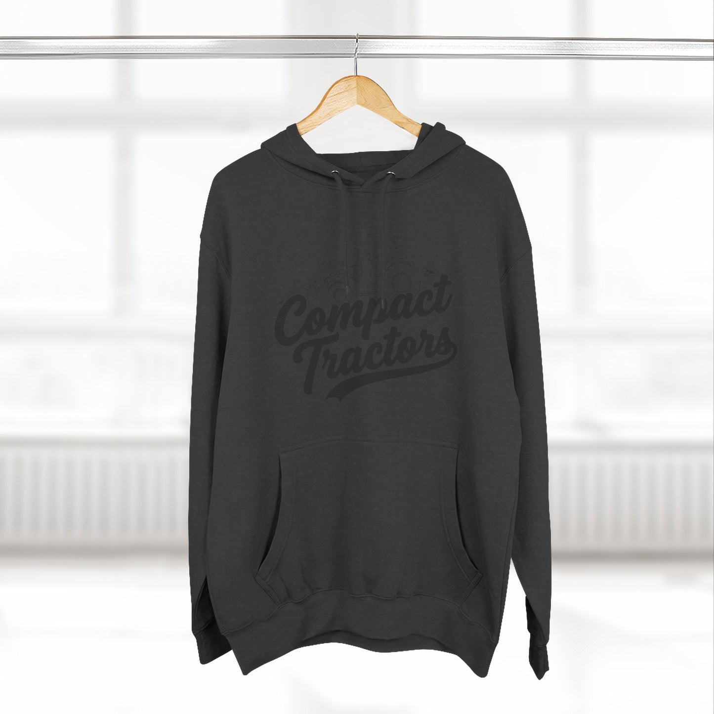 Compact Tractors Hoodie — Vintage Tractor Graphic Pullover