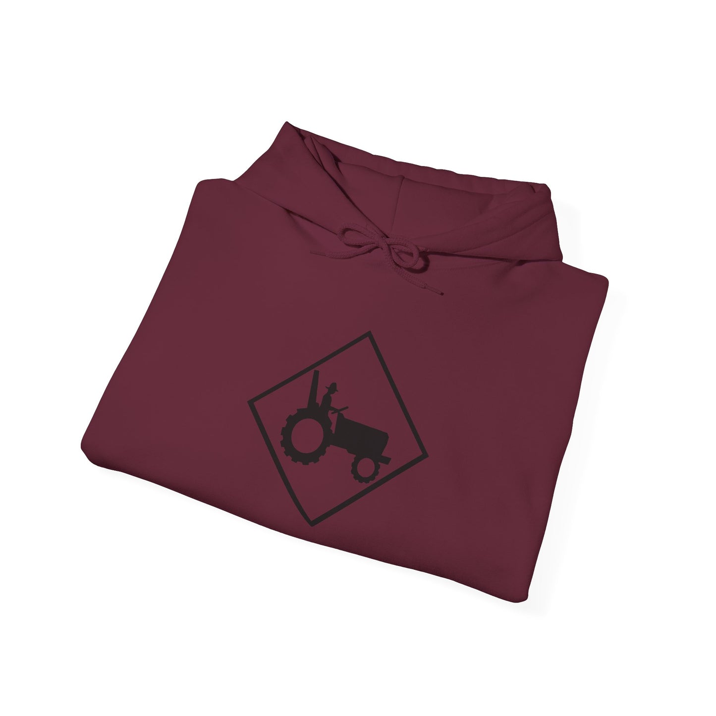 Tractor Road Sign Hoodie — Farm Life Graphic Pullover