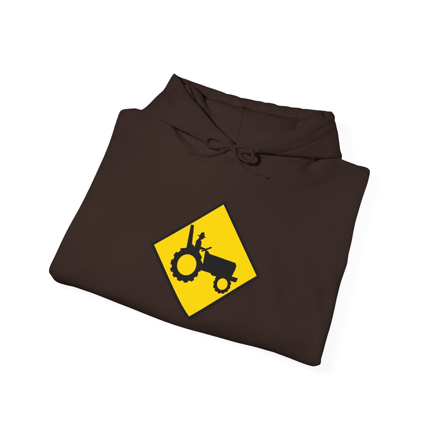 Tractor Road Sign Hoodie — Farm Life Graphic Pullover