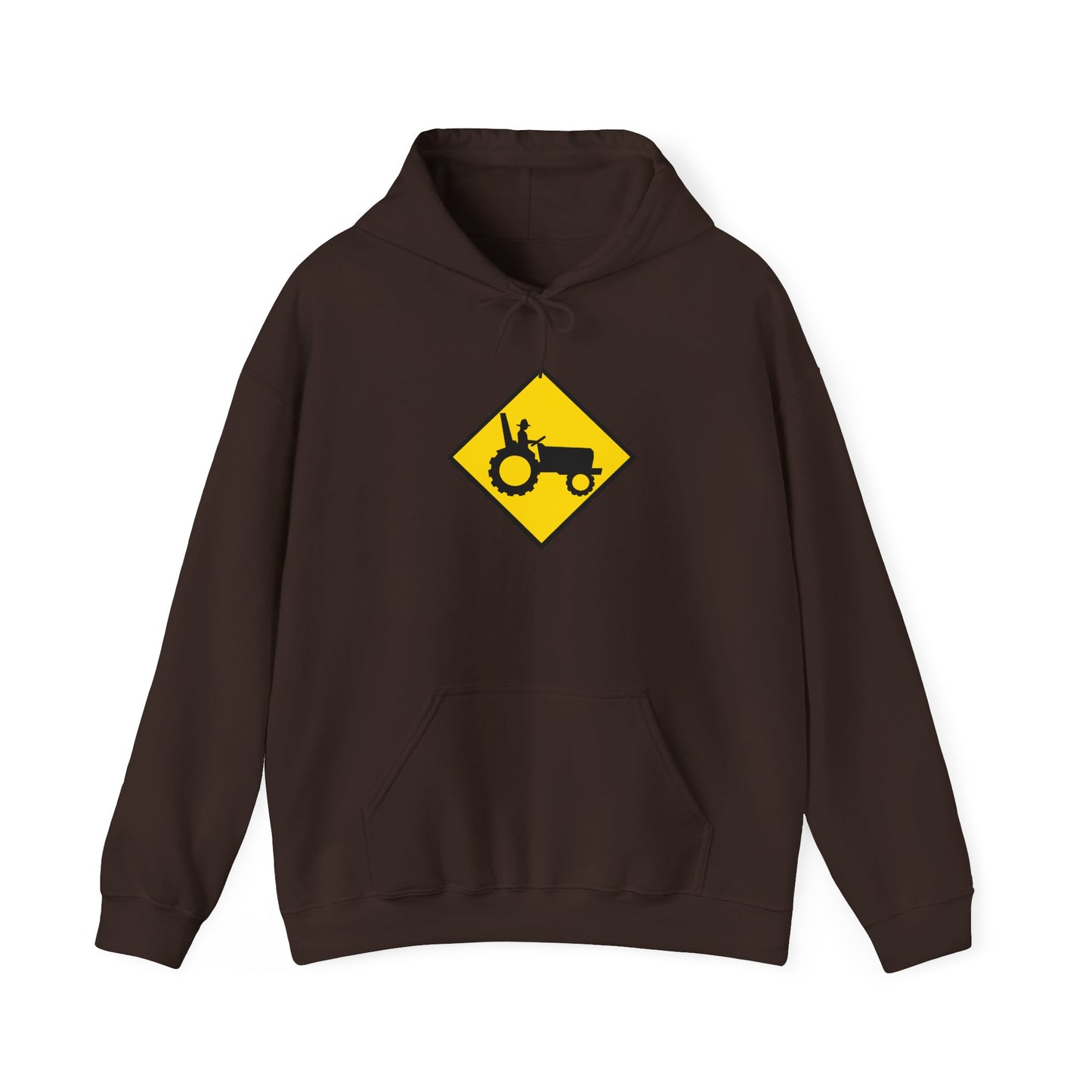 Tractor Road Sign Hoodie — Farm Life Graphic Pullover
