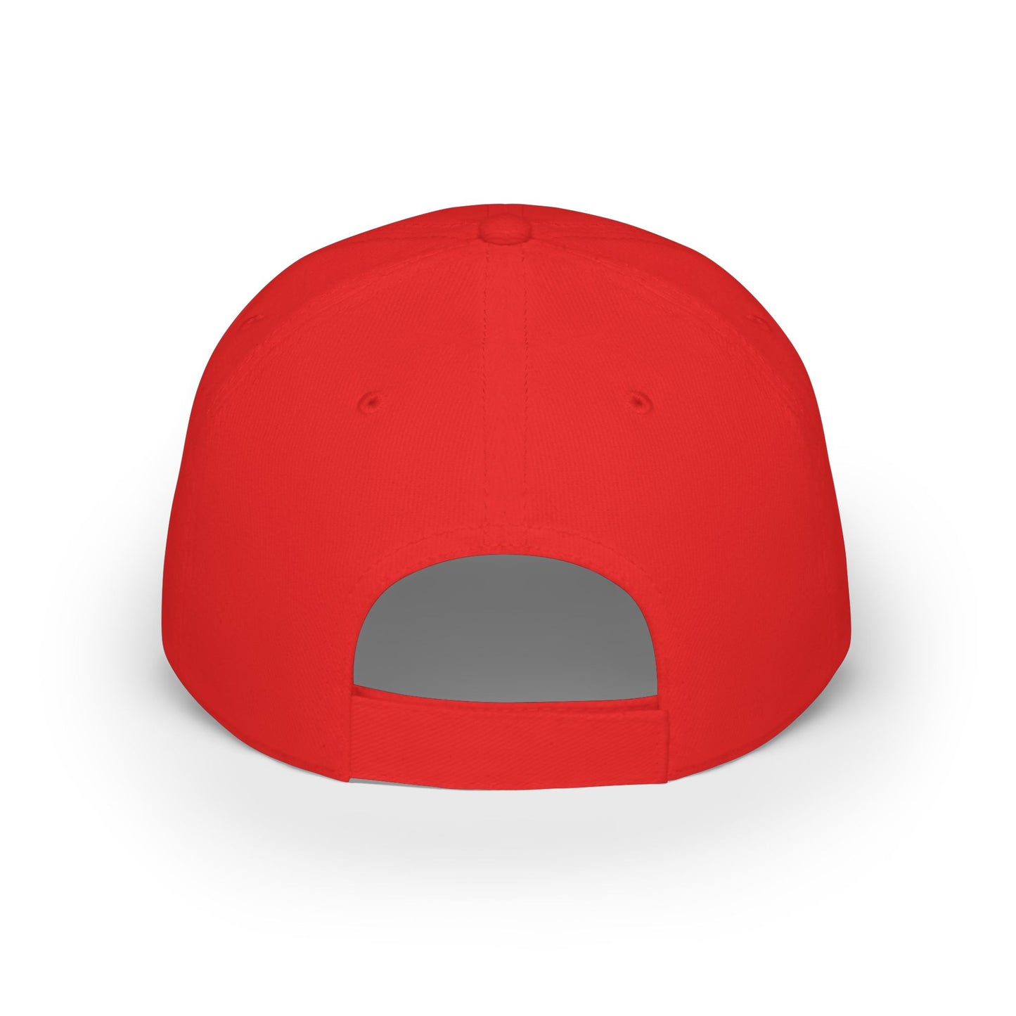 TractorByNet Low-Profile Baseball Cap — Red Farm & Tractor Logo Hat