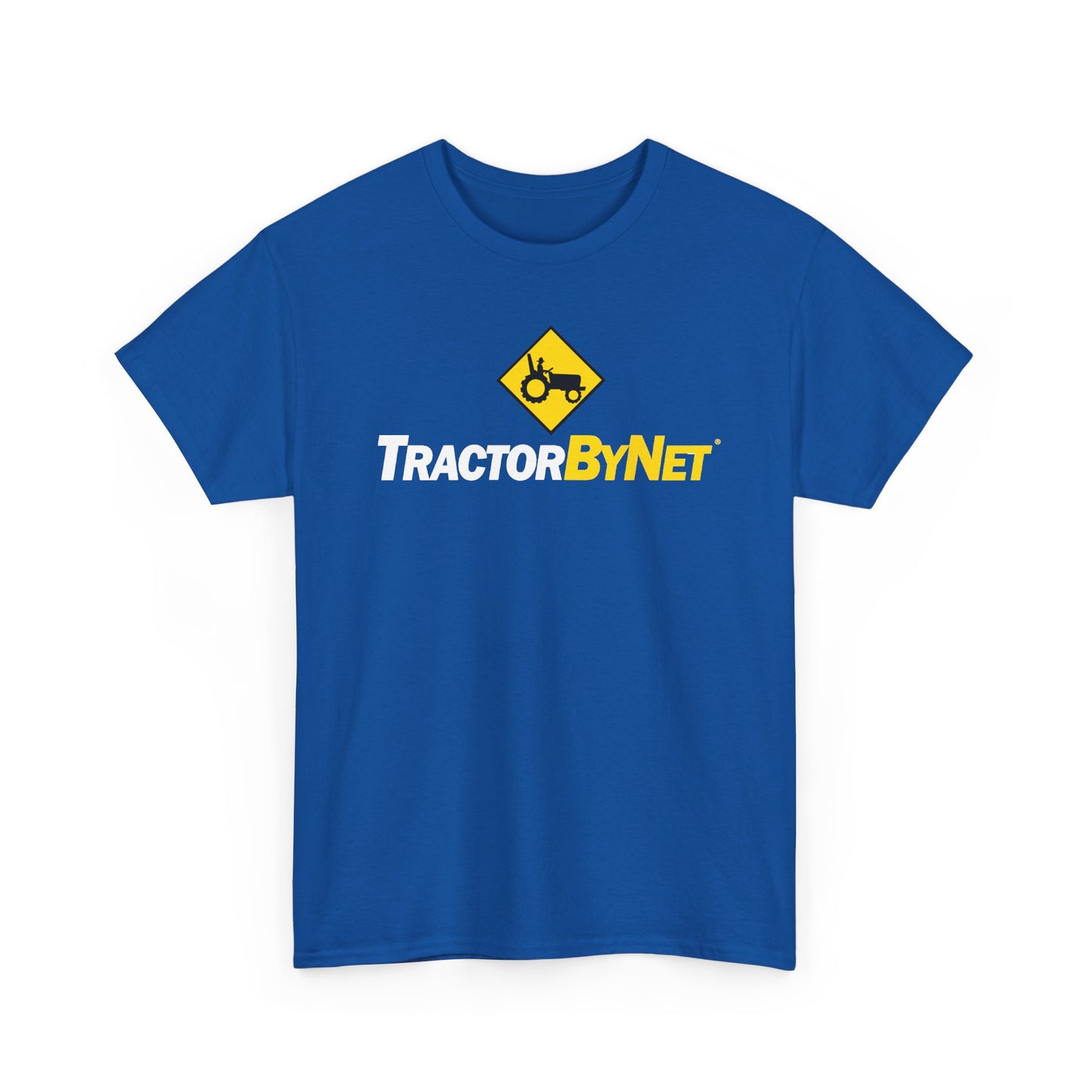 TractorByNet Logo Tee — Farm Tractor Road Sign Graphic T-Shirt
